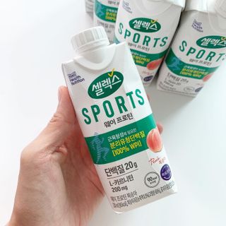 셀렉스스포츠 셀렉스 스포츠 웨이 프로틴 복숭아_ 330ml x 12팩 — 5점을 준 리뷰어가 2021년 4월 올린 사용 사진