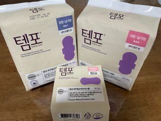 MF[템포 ] 템포 패드 내추럴순면 생리대 SET(중형 슬림 + 대형 + 라이너) — 5점을 준 리뷰어가 2024년 2월 올린 사용 사진