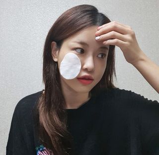 랑벨 비타 에너지 잡티 앰플 패드 65매 (투명하고 밝은 얼굴 광채패드) — 4.5점을 준 리뷰어가 2022년 6월 올린 사용 사진