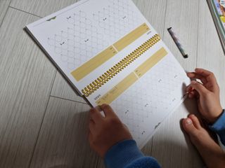리훈 차일드라이크 워킹스마일 초등학생 스터디 플래너 — 5점을 준 리뷰어가 2022년 3월 올린 사용 사진