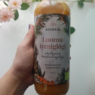 H365 [Kaskein Luomutyrniglögi] 핀란드 전통 무알콜 멀드와인 시벅톤 글로기 — 4점을 준 리뷰어가 2021년 4월 올린 사용 사진