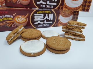 롯데제과 롯샌 카페크런치 — 4점을 준 리뷰어가 2021년 10월 올린 사용 사진