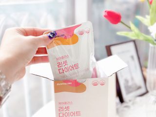[경남제약헬스케어] 케어플러스 리셋 다이어트 청포도맛 100ml X 5포 (5일분) — 5점을 준 리뷰어가 2023년 3월 올린 사용 사진