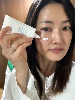엠디스픽 무향자차 수분 선크림 PSF50+ PA++++ 50ml — 5점을 준 리뷰어가 2023년 3월 올린 사용 사진