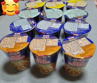 NISSIN 닛신 컵누들  4종 - 씨푸드오리지날, 씨푸드 스파이시, 씨푸드 커리, 씨푸드 XO소스 — 5점을 준 리뷰어가 2022년 4월 올린 사용 사진