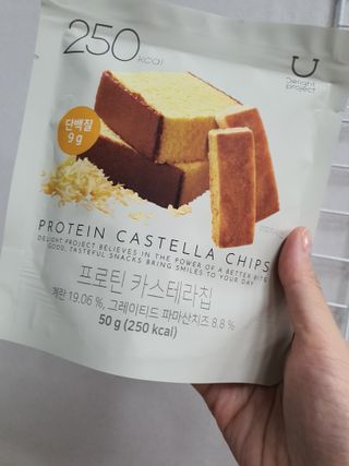 신상품) 딜라이트 프로젝트 프로틴  브라우니칩/ 카스테라칩 총 6EA — 5점을 준 리뷰어가 2022년 6월 올린 사용 사진