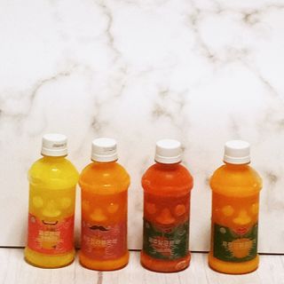 탐라원 제주의 맛, 몬딱주스 4종세트 - 한라봉몬딱주스, 천혜향몬딱주스, 청귤에이드, 당근몬딱주스 — 4점을 준 리뷰어가 2021년 8월 올린 사용 사진
