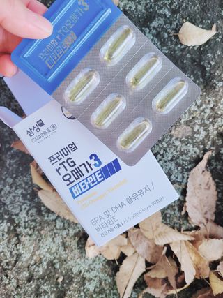 체인미 프리미엄 rTG 오메가3 비타민E 850mg x 30캡슐 — 3.5점을 준 리뷰어가 2021년 11월 올린 사용 사진