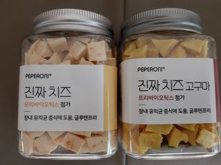 페페로니 진짜 프리바이오틱스 치즈+치즈고구마 180g+180g — 5점을 준 리뷰어가 2021년 7월 올린 사용 사진