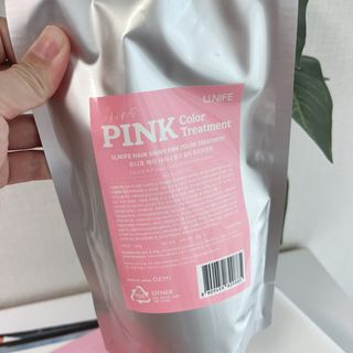[유니프] 헤어 샤이니 핑크 컬러 트리트먼트 500g — 5점을 준 리뷰어가 2023년 12월 올린 사용 사진