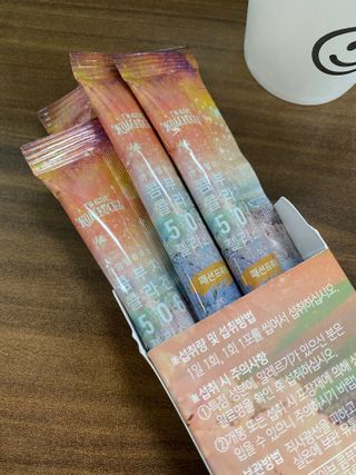 엘리샤코이 아임얼라이브 콤부차 콜라겐 506 스틱젤리 패션프루트 — 5점을 준 리뷰어가 2021년 12월 올린 사용 사진