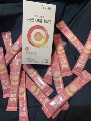 [인디닥터] 면역 생생 핑크 이뮨 젤리 — 5점을 준 리뷰어가 2022년 4월 올린 사용 사진