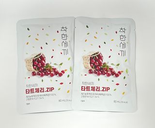헬스업 착한세끼 타트체리 — 4.5점을 준 리뷰어가 2021년 5월 올린 사용 사진