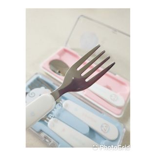 유비맘 스푼포크 케이스 세트 1+1 _컬러랜덤 발송 — 5점을 준 리뷰어가 2021년 2월 올린 사용 사진