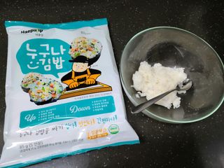 해풀잎 누구나 김밥*1ea [(혼합야채 35g *1ea,  김밥김 (5g, 5ea),  양념간장 (6g, 5ea), 참기름(5g, 2ea)] — 5점을 준 리뷰어가 2022년 7월 올린 사용 사진