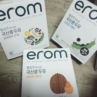 이롬 erom 황성주박사의 국산콩 두유 호두와 아몬드 — 5점을 준 리뷰어가 2020년 12월 올린 사용 사진