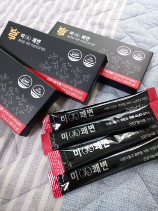 새롬바이오 리생 [미쾌변] 차전자피 식이섬유 건강기능식품 3팩 — 4점을 준 리뷰어가 2021년 6월 올린 사용 사진