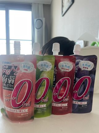ORIHIRO 오리히로 곤약젤리 제로칼로리 130g 4종 4팩(맛별로 1팩씩) — 4.5점을 준 리뷰어가 2023년 3월 올린 사용 사진
