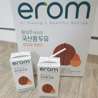 이롬 erom 황성주박사의 국산콩 두유 호두와 아몬드 — 5점을 준 리뷰어가 2020년 12월 올린 사용 사진