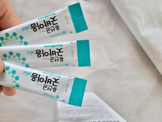 프리마인 유산균 국가지정연구소 선정, 살아있는 생유산균 200억 마리의 힘. 유산균n굿바이옴플러스 — 5점을 준 리뷰어가 2021년 12월 올린 사용 사진