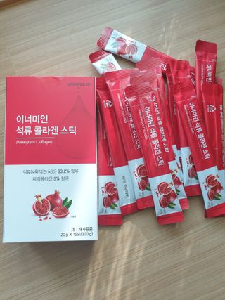 이너미인 석류 콜라겐 스틱 — 5점을 준 리뷰어가 2021년 1월 올린 사용 사진