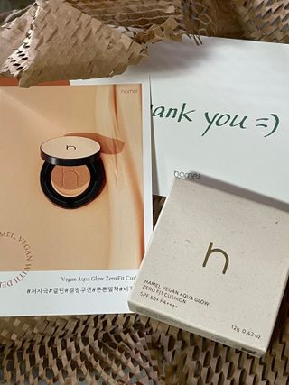 하멜 비건 아쿠아 글로우 제로핏 쿠션 — 4.5점을 준 리뷰어가 2022년 8월 올린 사용 사진