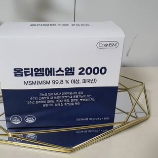 바른비타민 옵티엠에스엠2000 1박스 60포 관절 연골 복합건강기능식품 — 5점을 준 리뷰어가 2021년 7월 올린 사용 사진