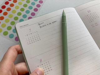 리훈 다이어리 2023년 이야기 펜 스티커 세트 그란데 6개월 하반기 — 5점을 준 리뷰어가 2023년 6월 올린 사용 사진