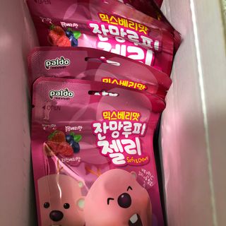 [팔도] 잔망루피젤리 믹스베리맛 42g 8개 — 5점을 준 리뷰어가 2022년 1월 올린 사용 사진