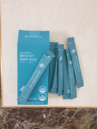 클린24시간 슬림앤유산균 1박스 (3.5g X 15포) — 4점을 준 리뷰어가 2022년 11월 올린 사용 사진