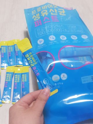 헬스업 핼스업 프로바이오 생유산균 퍼스트 — 5점을 준 리뷰어가 2021년 2월 올린 사용 사진