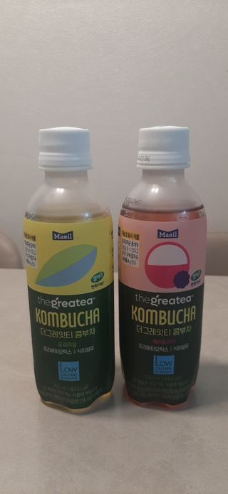 더그레잇티 콤부차 [매일유업] 더그레잇티 44kcal 콤부차 300ml *12개입 (오리지널 6개+베리리치 6개) — 5점을 준 리뷰어가 2023년 7월 올린 사용 사진
