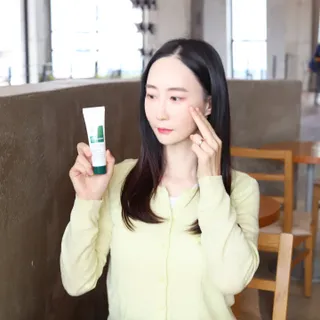 랑벨 랑바이오 블랙 시카 크림 50ml(블랙비 프로폴리스, 시카 4종, 판테놀 10 함유) — 5점을 준 리뷰어가 2022년 4월 올린 사용 사진