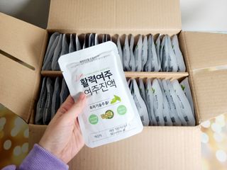 참유원 특허제조 활력 여주진액 여주즙 50포 — 4.5점을 준 리뷰어가 2022년 1월 올린 사용 사진