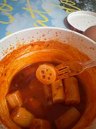 나우  [요리궁리] B타입 ( 매콤, 치즈, 매콤까르보 ) 꽃떡볶이 6개입 세트 — 5점을 준 리뷰어가 2025년 3월 올린 사용 사진
