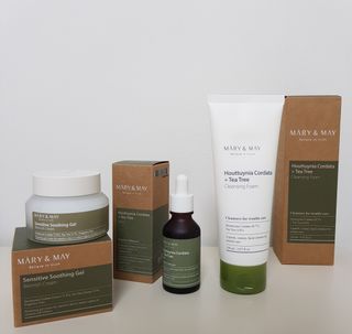 마리엔메이 센서티브 수딩 젤 크림 + 어성초 티트리 추출물 세럼 + 어성초 티트리 모공 클렌징 폼 — 5점을 준 리뷰어가 2021년 9월 올린 사용 사진
