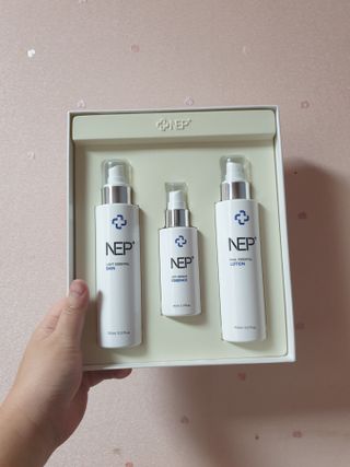 SOONWITH 순위드 NEP+ 스킨케어 3종 세트 — 1점을 준 리뷰어가 2021년 3월 올린 사용 사진