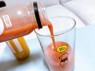 BLENDY'S 핑크 스무디+블론디 스무디 — 5점을 준 리뷰어가 2021년 9월 올린 사용 사진