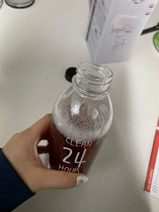 클린24시간 1BOX(5포) + 전용보틀(500ml) — 4.5점을 준 리뷰어가 2023년 1월 올린 사용 사진