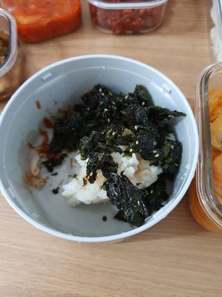광천우리맛김 우리집밥도둑 맛있는광천김 우리김자반 50g 5봉 — 5점을 준 리뷰어가 2021년 11월 올린 사용 사진