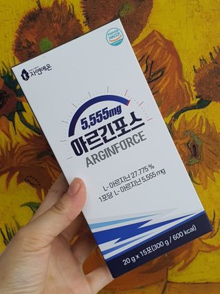 자연에온 아르긴포스 L-아르기닌 5555mg 스틱 15개입 1박스 — 5점을 준 리뷰어가 2021년 4월 올린 사용 사진