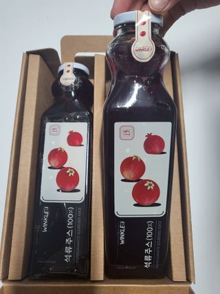 [바이윙클] 페르시아 유기농 석류 착즙주스 750ml 2병 + 선물박스 세트 — 5점을 준 리뷰어가 2022년 3월 올린 사용 사진