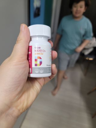 다나음 츄어블 비타민D 1000IU (130ml x 60캡슐) — 5점을 준 리뷰어가 2023년 3월 올린 사용 사진