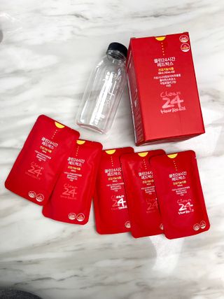 클린24시간 레드박스 1BOX(5포) + 전용보틀(500ml) — 5점을 준 리뷰어가 2024년 3월 올린 사용 사진