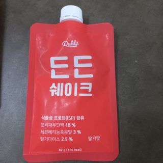 [덜다] 든든 식물성 단백질 쉐이크 40g X 7입 (곡물/딸기) — 5점을 준 리뷰어가 2023년 8월 올린 사용 사진