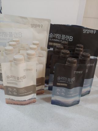 일일하우 슬리밍 플랜B 고소한 귀리맛, 진한 카카오맛 (체중조절식) — 5점을 준 리뷰어가 2023년 7월 올린 사용 사진
