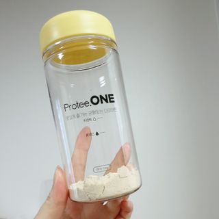 프로티원 단백질쉐이크 곡물맛 2주분 1통+보틀 — 5점을 준 리뷰어가 2021년 3월 올린 사용 사진