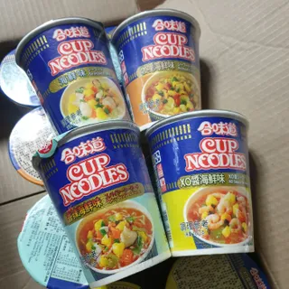 NISSIN 닛신 컵누들  4종 - 씨푸드오리지날, 씨푸드 스파이시, 씨푸드 커리, 씨푸드 XO소스 — 5점을 준 리뷰어가 2021년 12월 올린 사용 사진