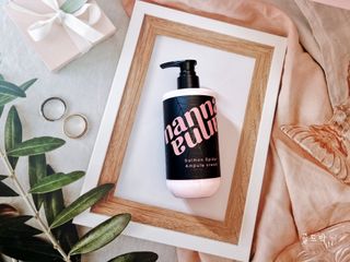 난나 살몬 스파이더 검버섯 미백 톤업 화이트닝 연어 앰플 크림 300ml 대용량 — 5점을 준 리뷰어가 2022년 8월 올린 사용 사진