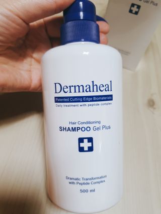더마힐 헤어 컨디셔닝 샴푸 500ml 3종 중 택1 — 5점을 준 리뷰어가 2021년 4월 올린 사용 사진